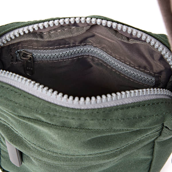 Roka Bond Thunderstorm Recycled Canvas Crossbody Bag, first interior view.