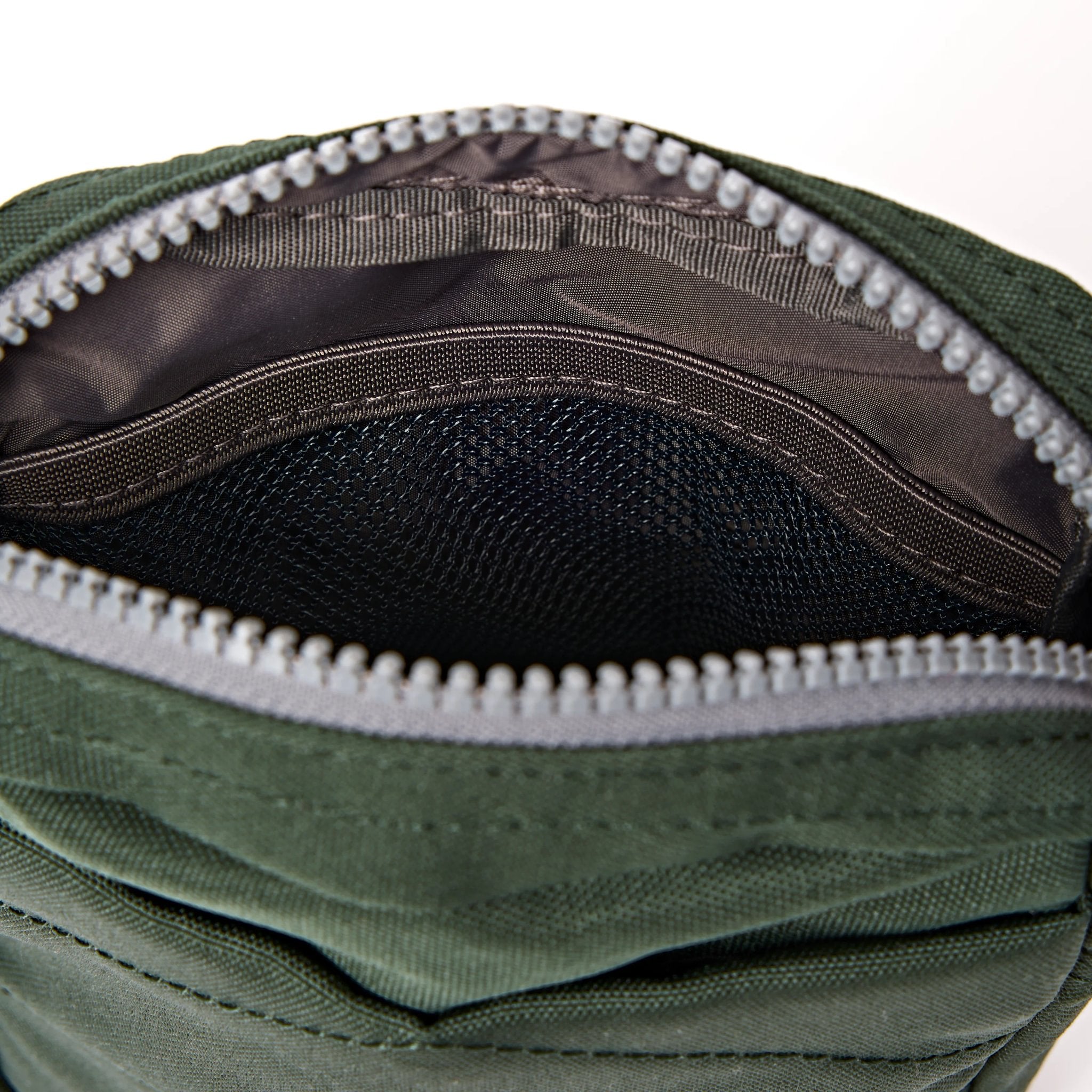 Roka Bond Thunderstorm Recycled Canvas Crossbody Bag, second interior view.
