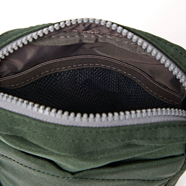 Roka Bond Thunderstorm Recycled Canvas Crossbody Bag, second interior view.