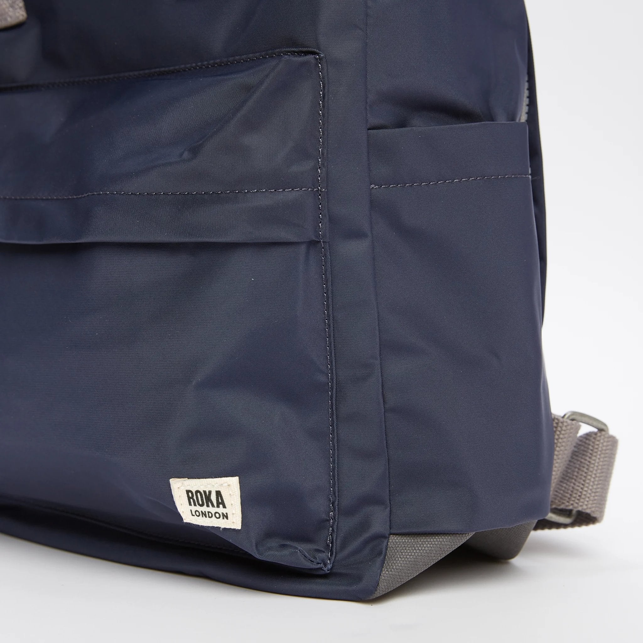 Roka Canfield Medium Midnight Recycled Nylon Backpack, 1 view.
