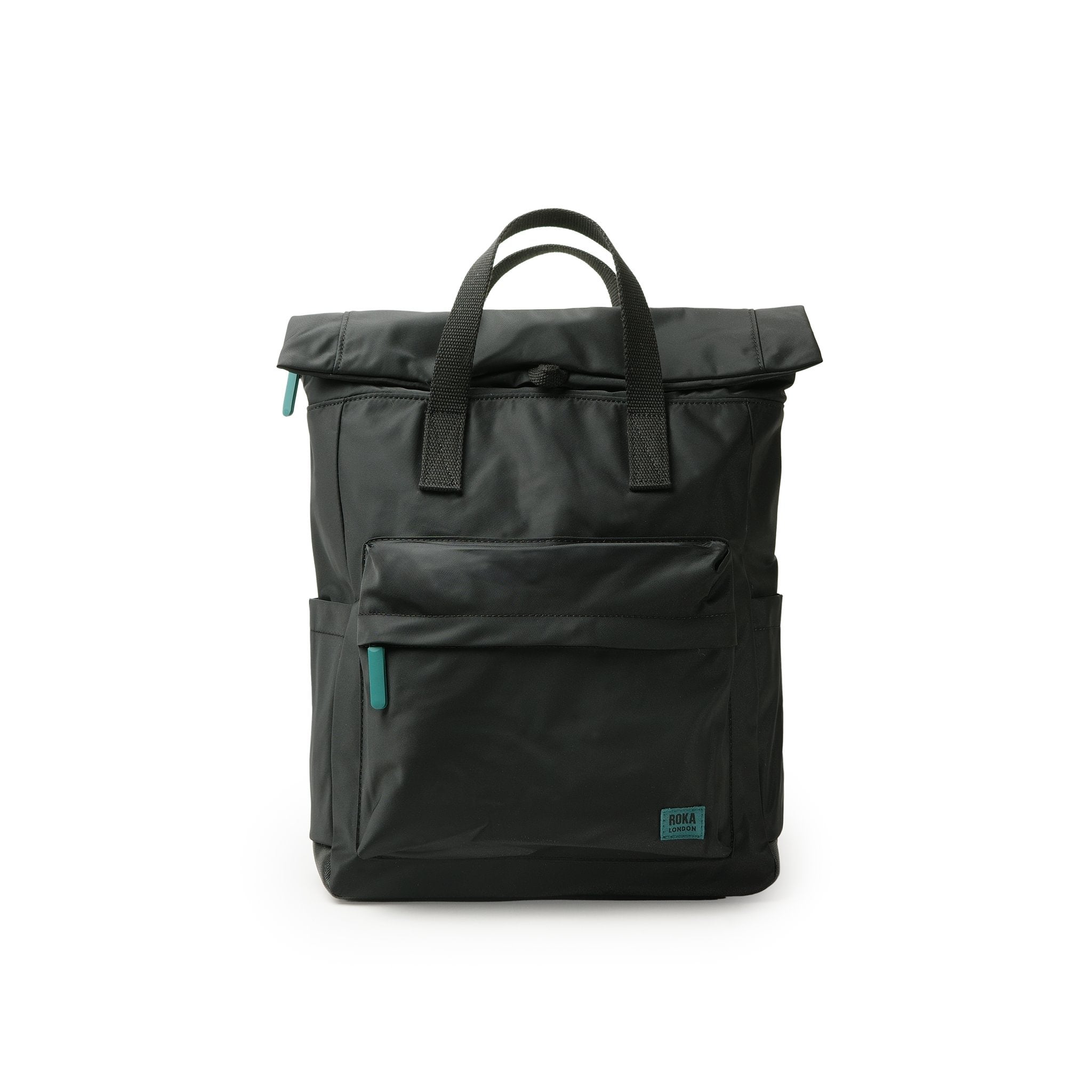 Roka Canfield Medium Teal Recycled Nylon Backpack