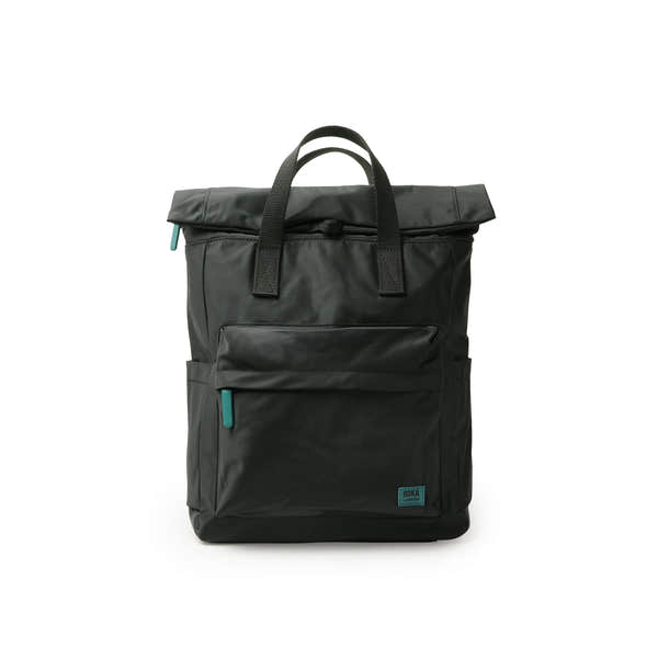Roka Canfield Medium Teal Recycled Nylon Backpack