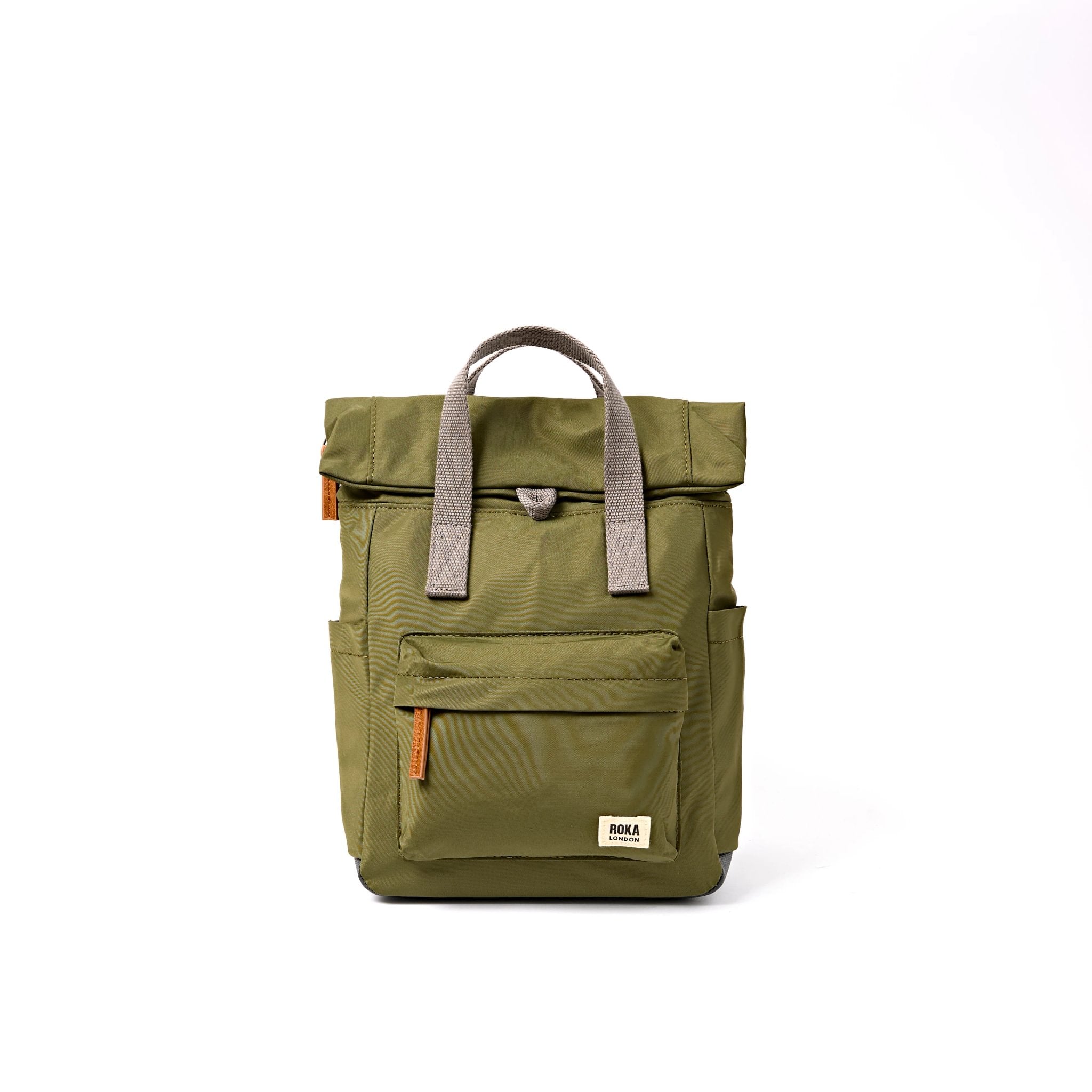 Roka Canfield Small Chive Recycled Nylon Backpack
