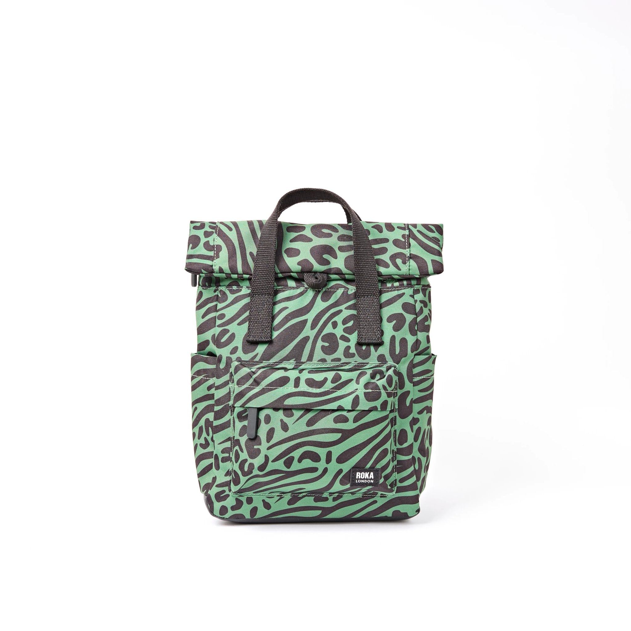 Roka Canfield Small Mixed Animal Artichoke Recycled Canvas Backpack