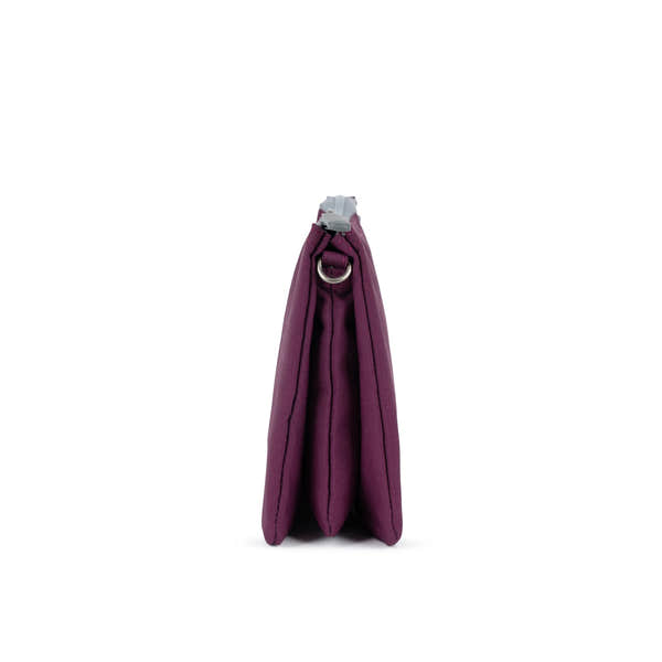 Roka Carnaby Crossbody XL Cherry Lacquer Recycled Canvas Extra Large, product detail.