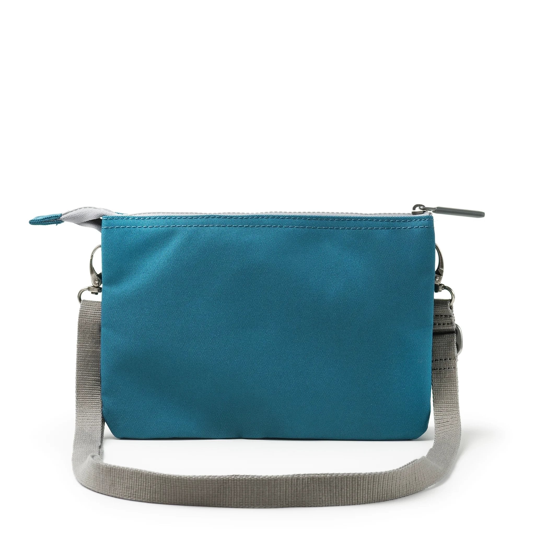 Roka Carnaby Crossbody XL Marine Recycled Canvas, back view.