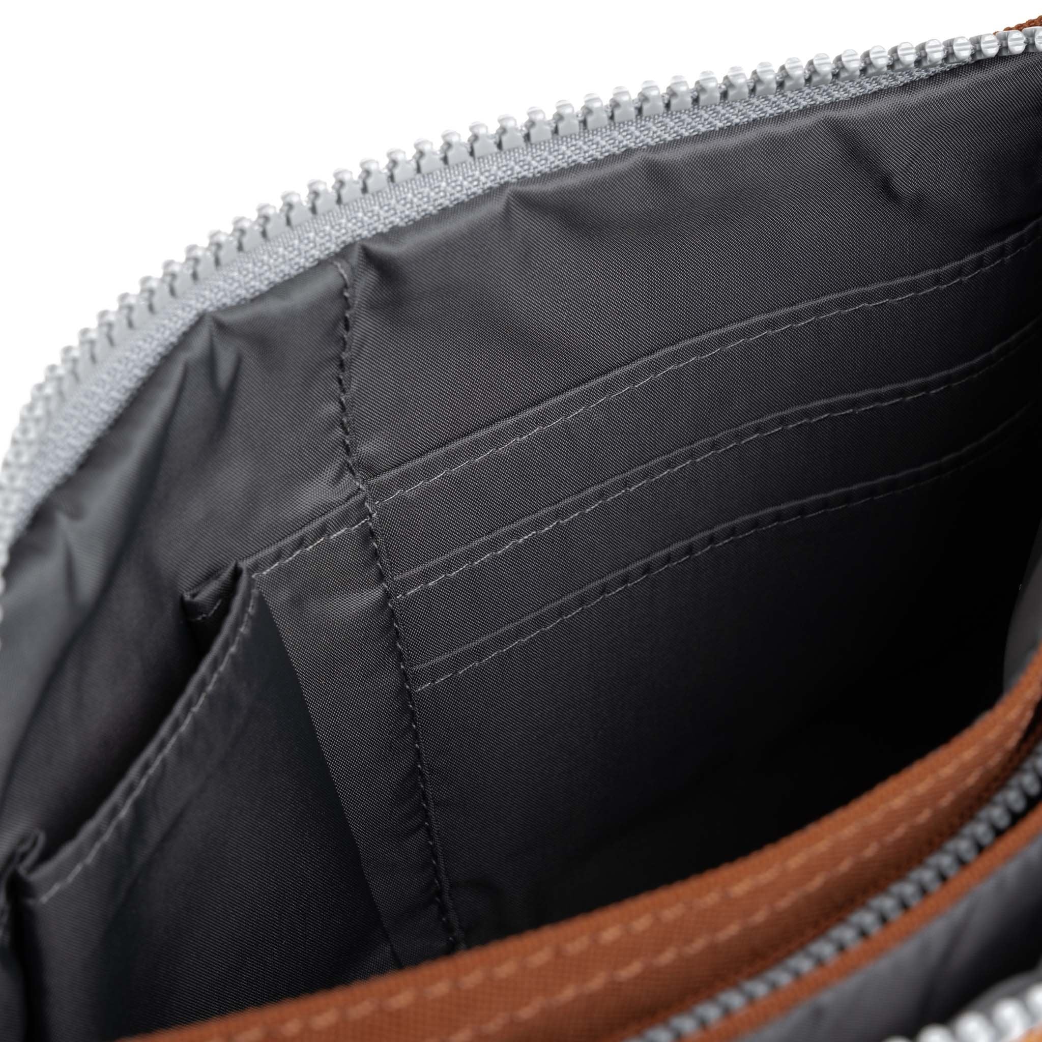 Roka Carnaby XL Bran Recycled Canvas Crossbody Bag, product card detail.