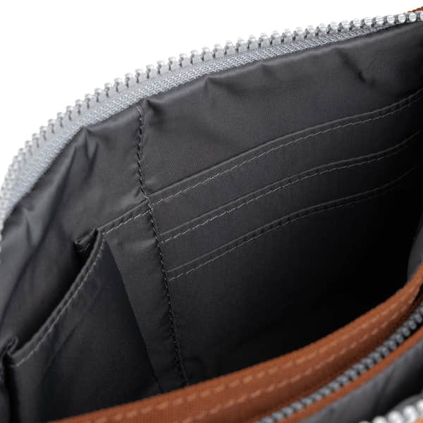 Roka Carnaby XL Bran Recycled Canvas Crossbody Bag, product card detail.