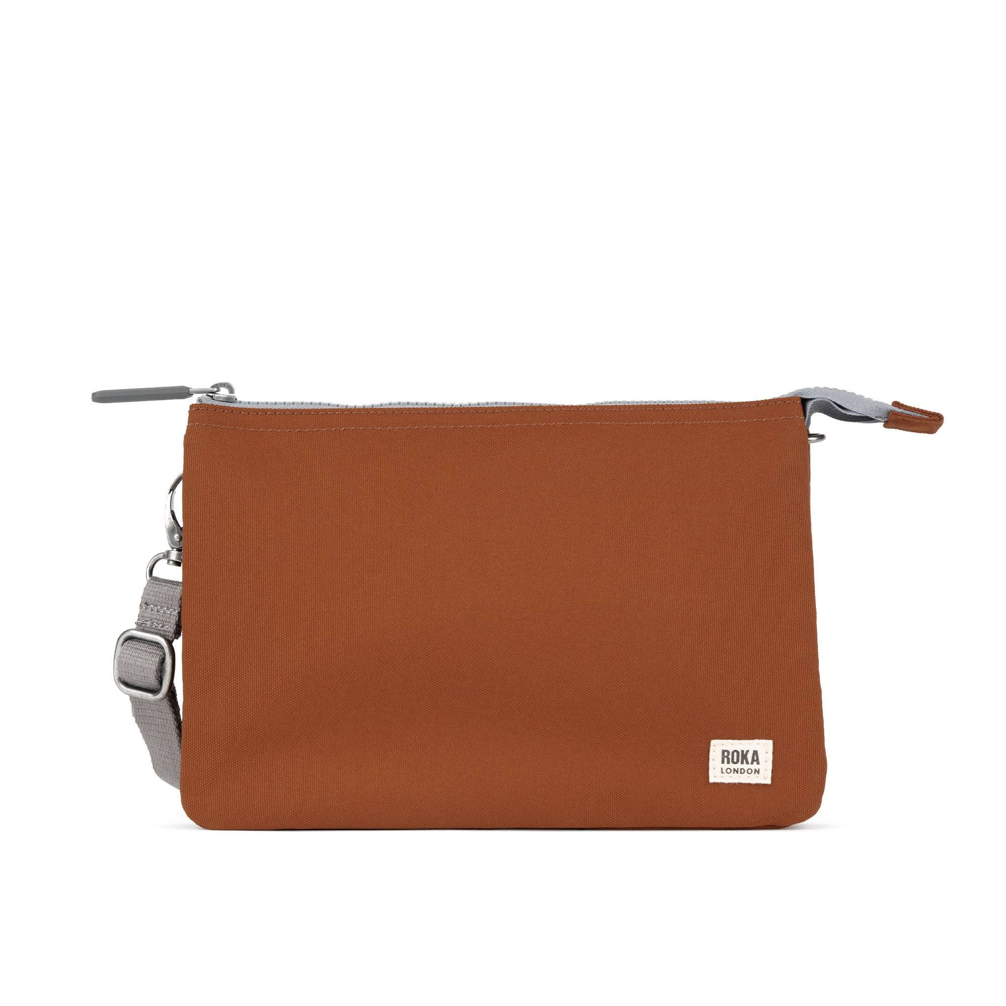 Roka Carnaby XL Bran Recycled Canvas Crossbody Bag