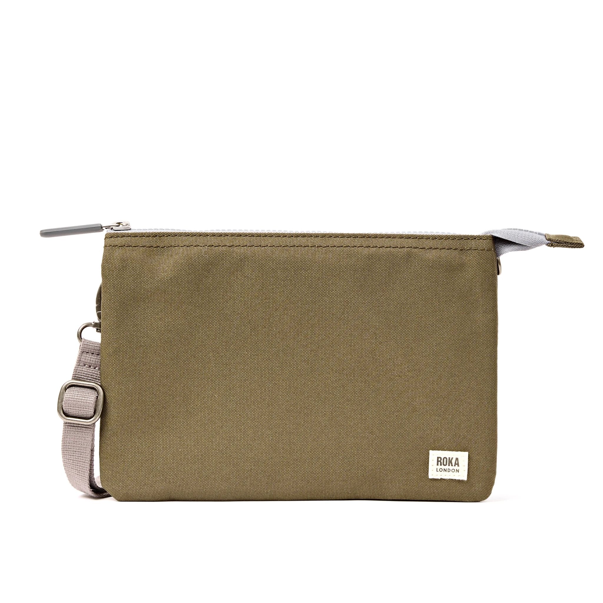 Roka Carnaby XL Sea Spray Recycled Canvas Crossbody Bag