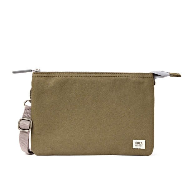 Roka Carnaby XL Sea Spray Recycled Canvas Crossbody Bag