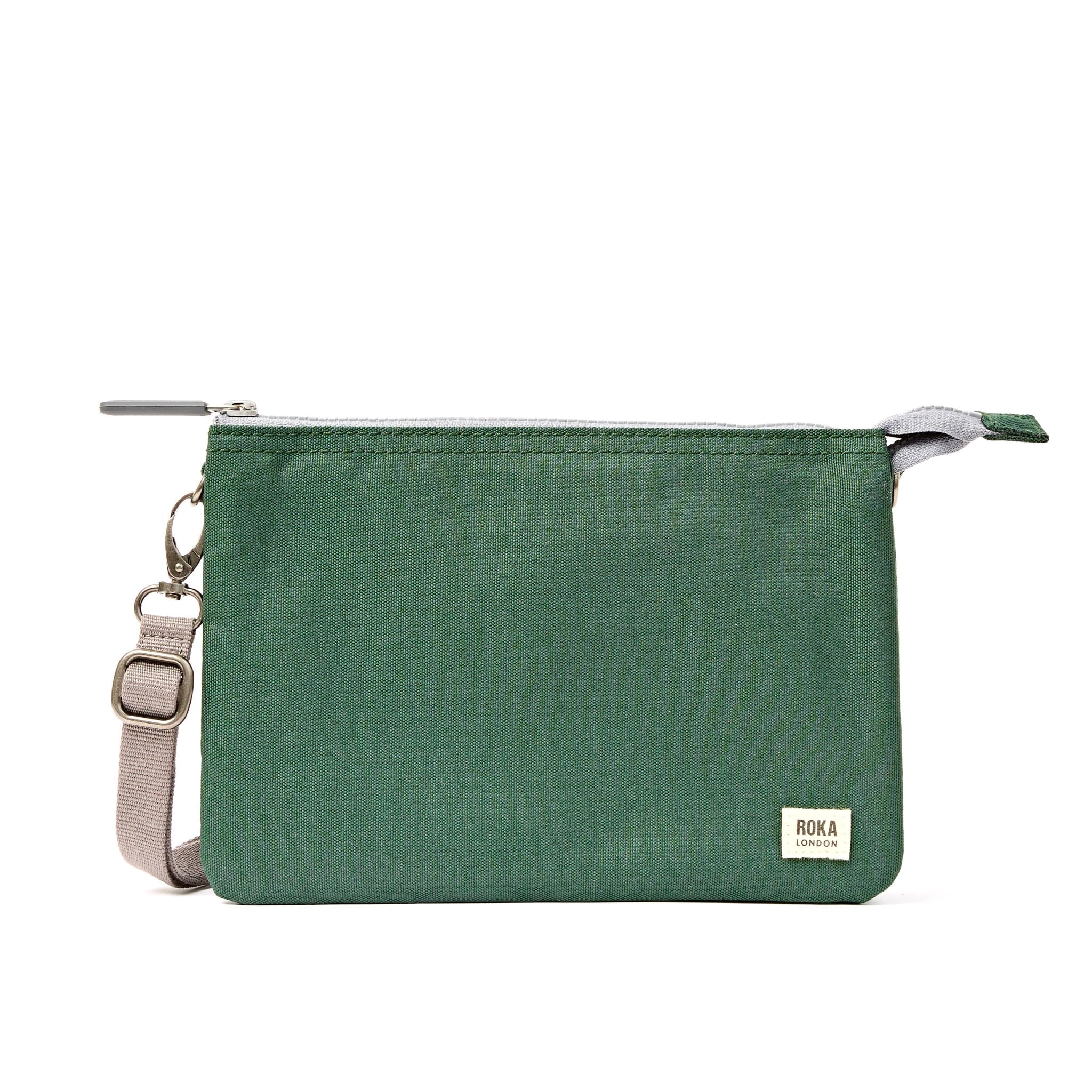 Roka Carnaby XL Thunderstorm Recycled Canvas Crossbody Bag