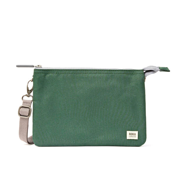 Roka Carnaby XL Thunderstorm Recycled Canvas Crossbody Bag