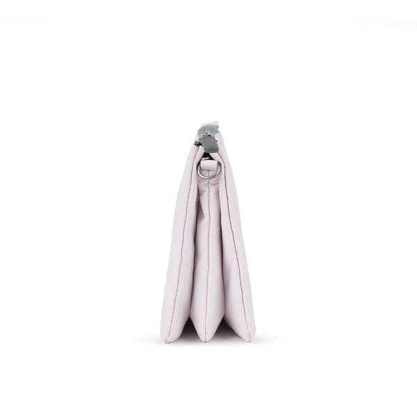 Roka Carnaby XL Transcendent Pink Recycled Canvas Crossbody Bag, product detail.