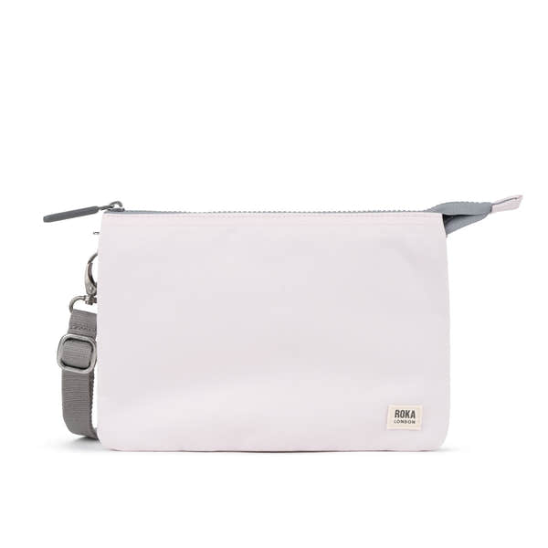 Roka Carnaby XL Transcendent Pink Recycled Canvas Crossbody Bag