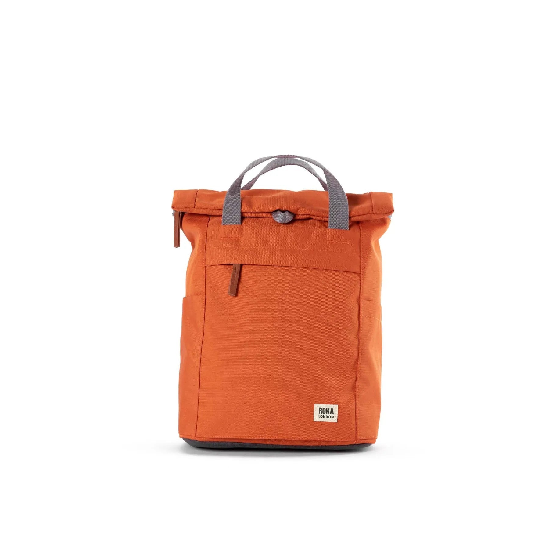 Roka Finchley A Atomic Orange Recycled Canvas, front view.