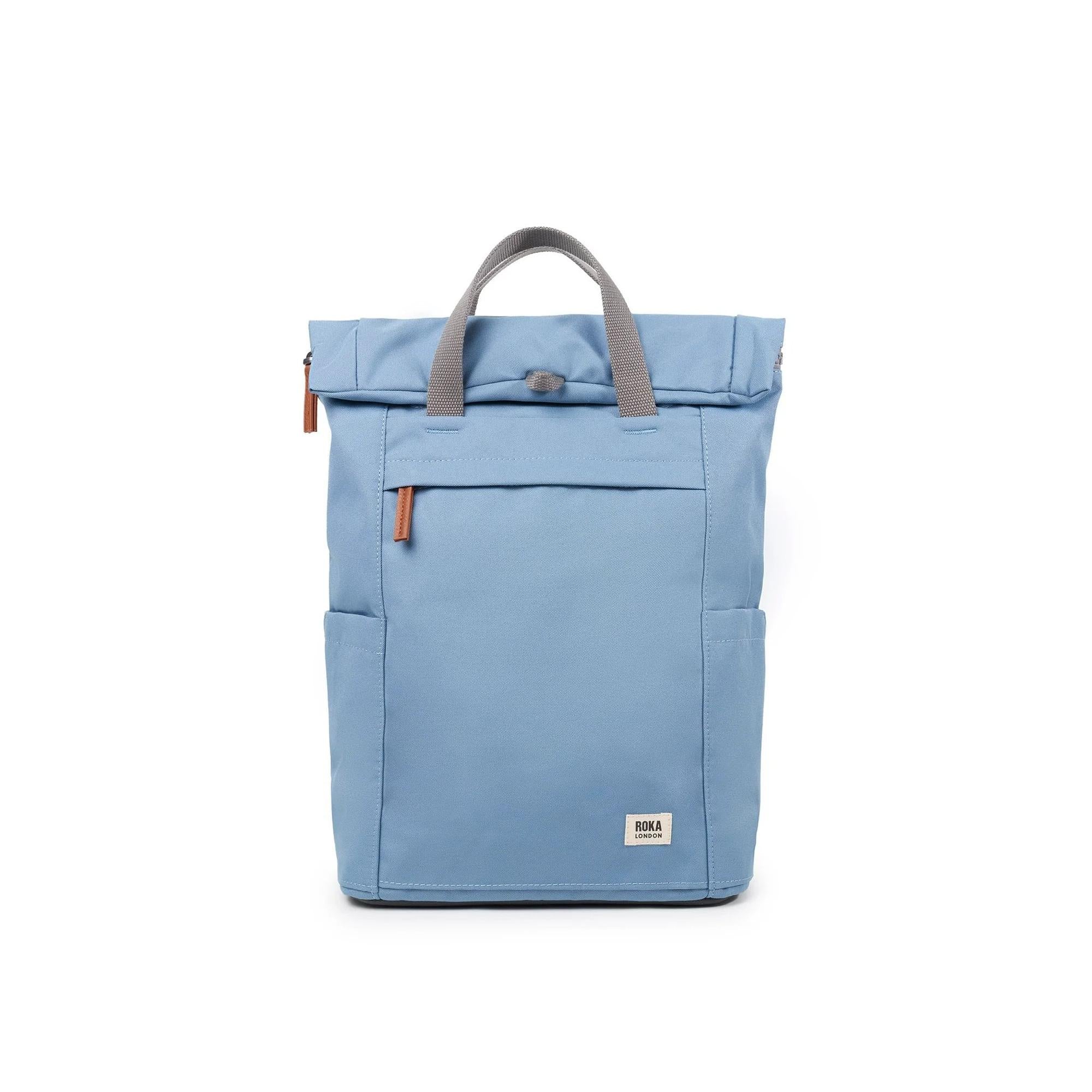 Roka Finchley A Retro Blue Recycled Canvas, front view.