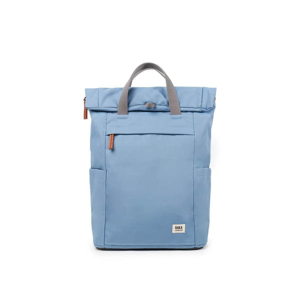 Roka Finchley A Retro Blue Recycled Canvas, front view.