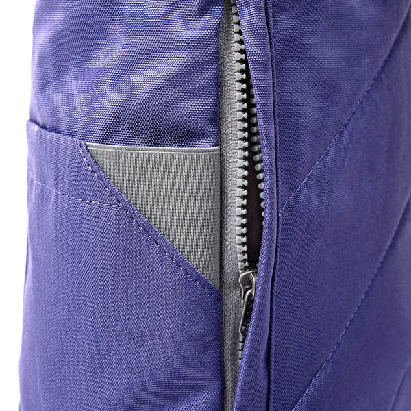 Roka Finchley Medium Oceana Recycled Canvas Backpack, hardware detail.