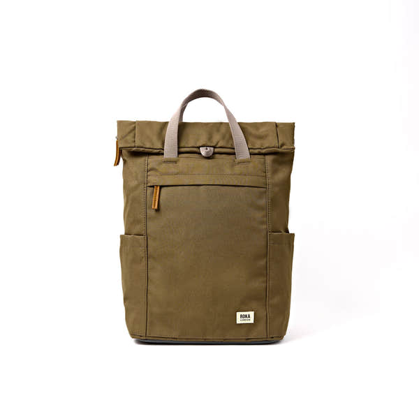 Roka Finchley Medium Sea Spray Recycled Canvas Backpack