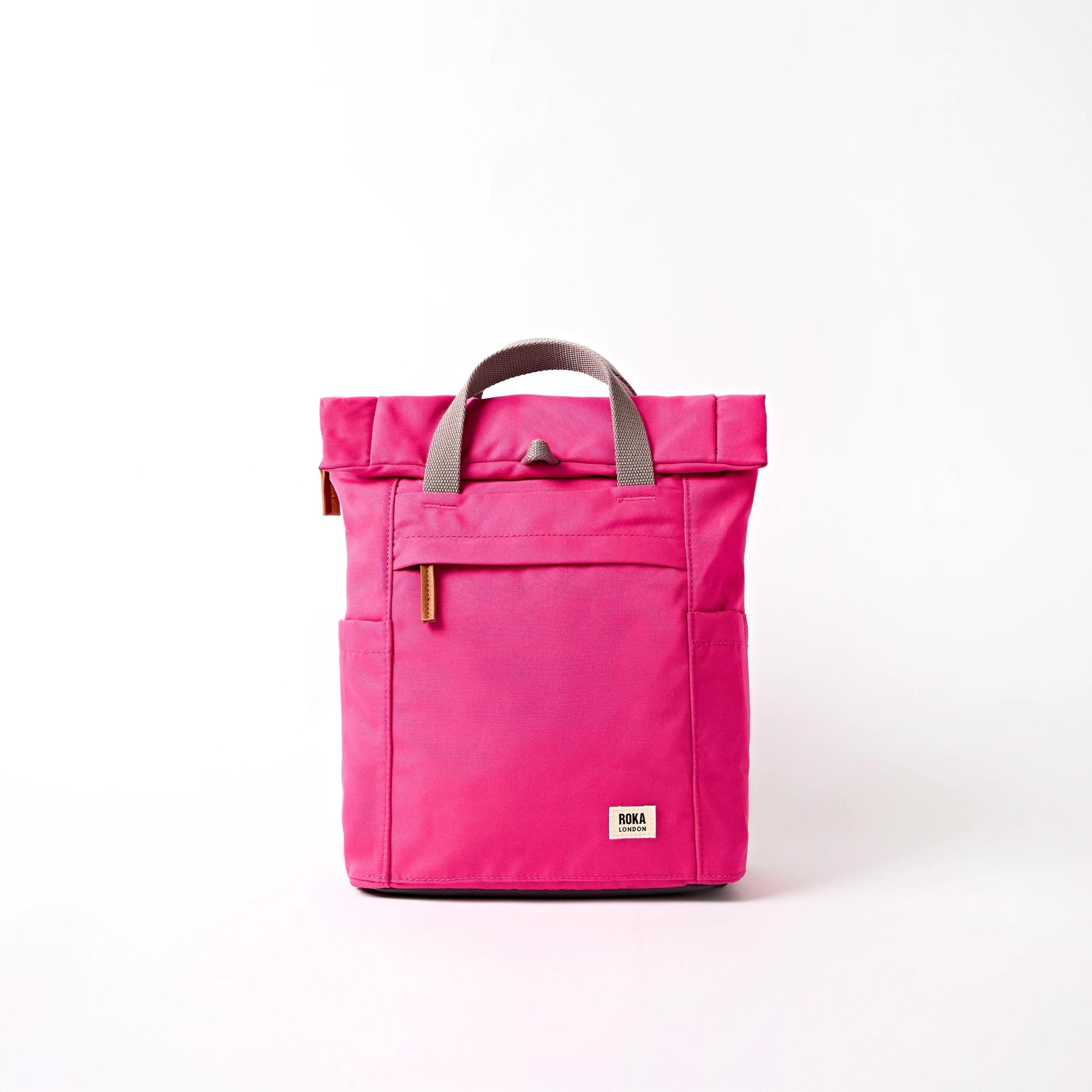 Roka Finchley Small Granita Red Recycled Canvas Backpack