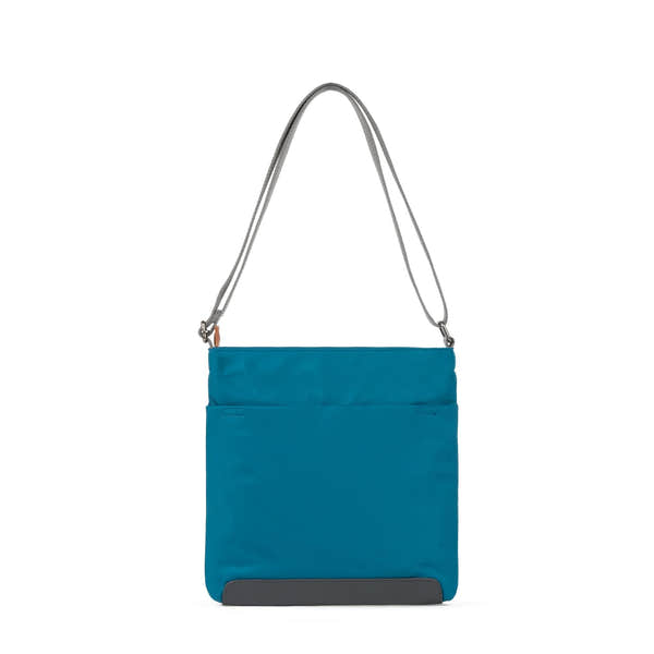 Roka Kennington B Crossbody Recycled Nylon Sapphire, back view.