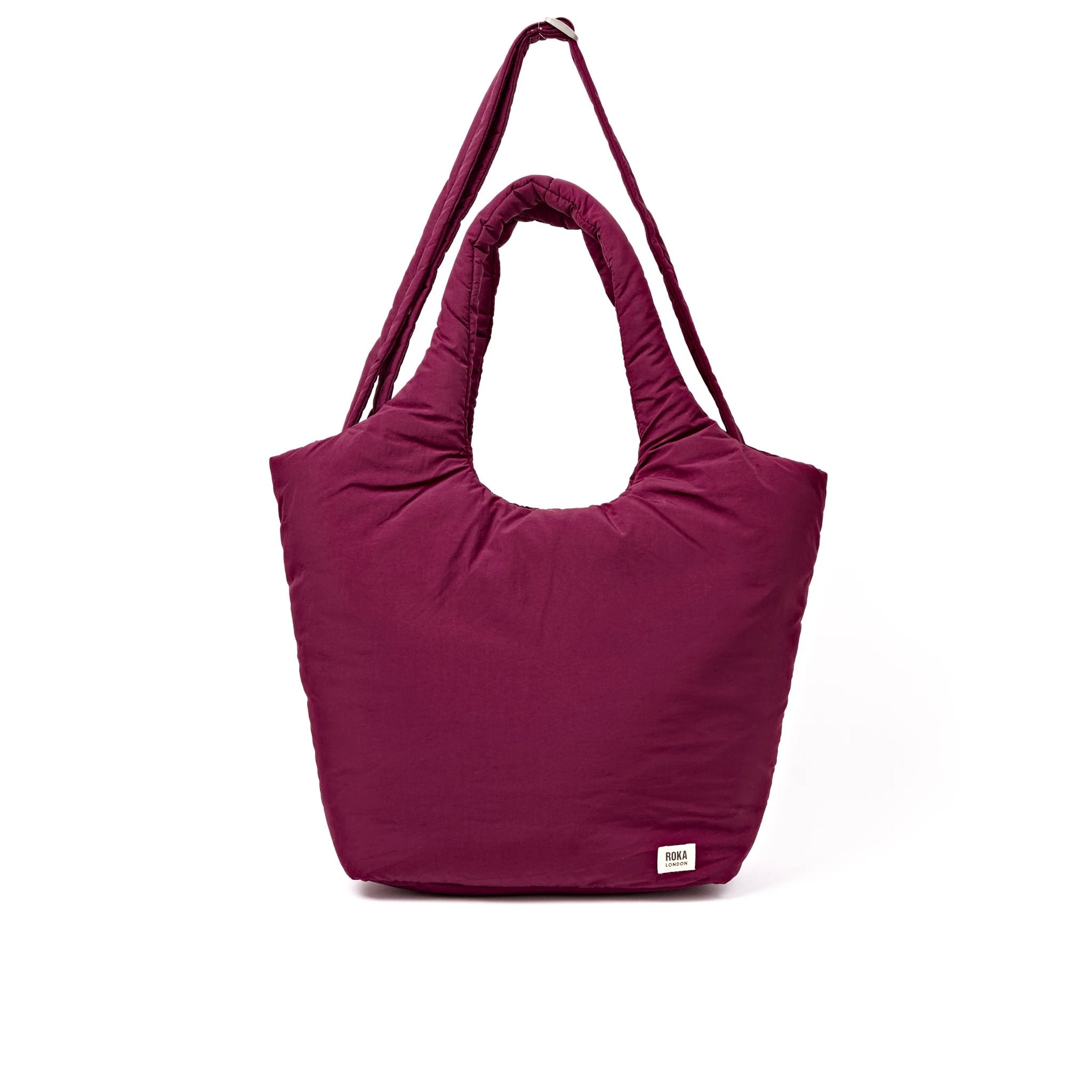 Roka Oxford Merlot Recycled Taslon Shoulder Bag