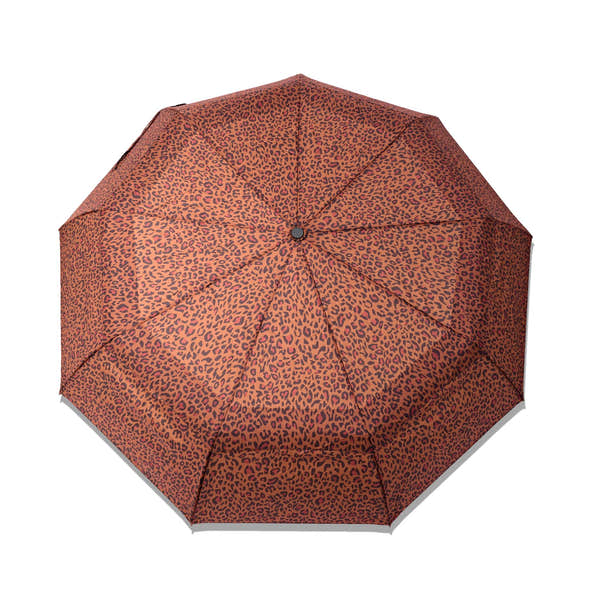 Roka Waterloo Mini Leopard Pongee Umbrella