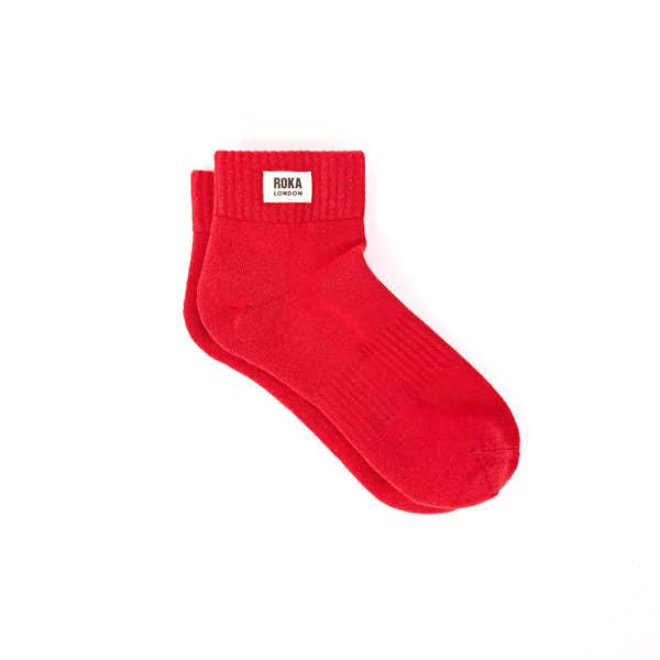 Roka Wembley Ladies Chilli Oil Organic Cotton Ankle Socks