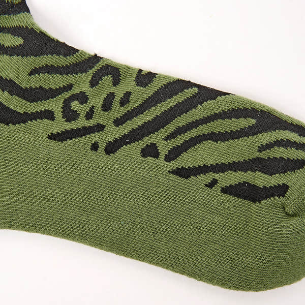Roka Wembley Ladies Mixed Animal Artichoke Organic Cotton Ankle Socks, product detail.