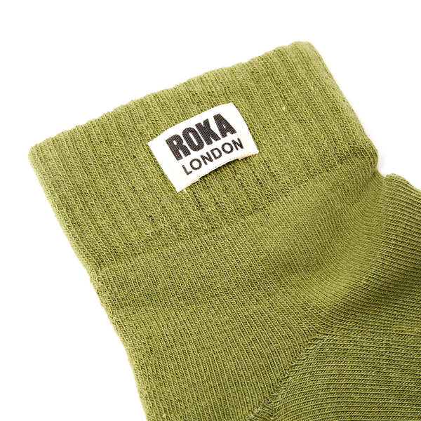 Roka Wembley Mens Avocado Organic Cotton One Size, brand label detail.