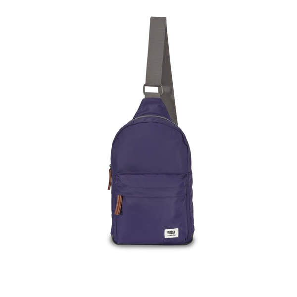 Roka Willesden B Mulberry Large Recycled Nylon, front view.