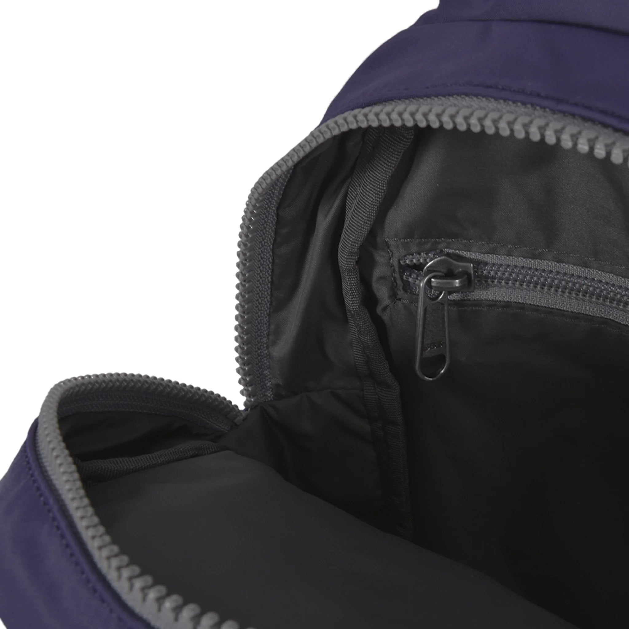 Roka Willesden B Mulberry Large Recycled Nylon, side view.