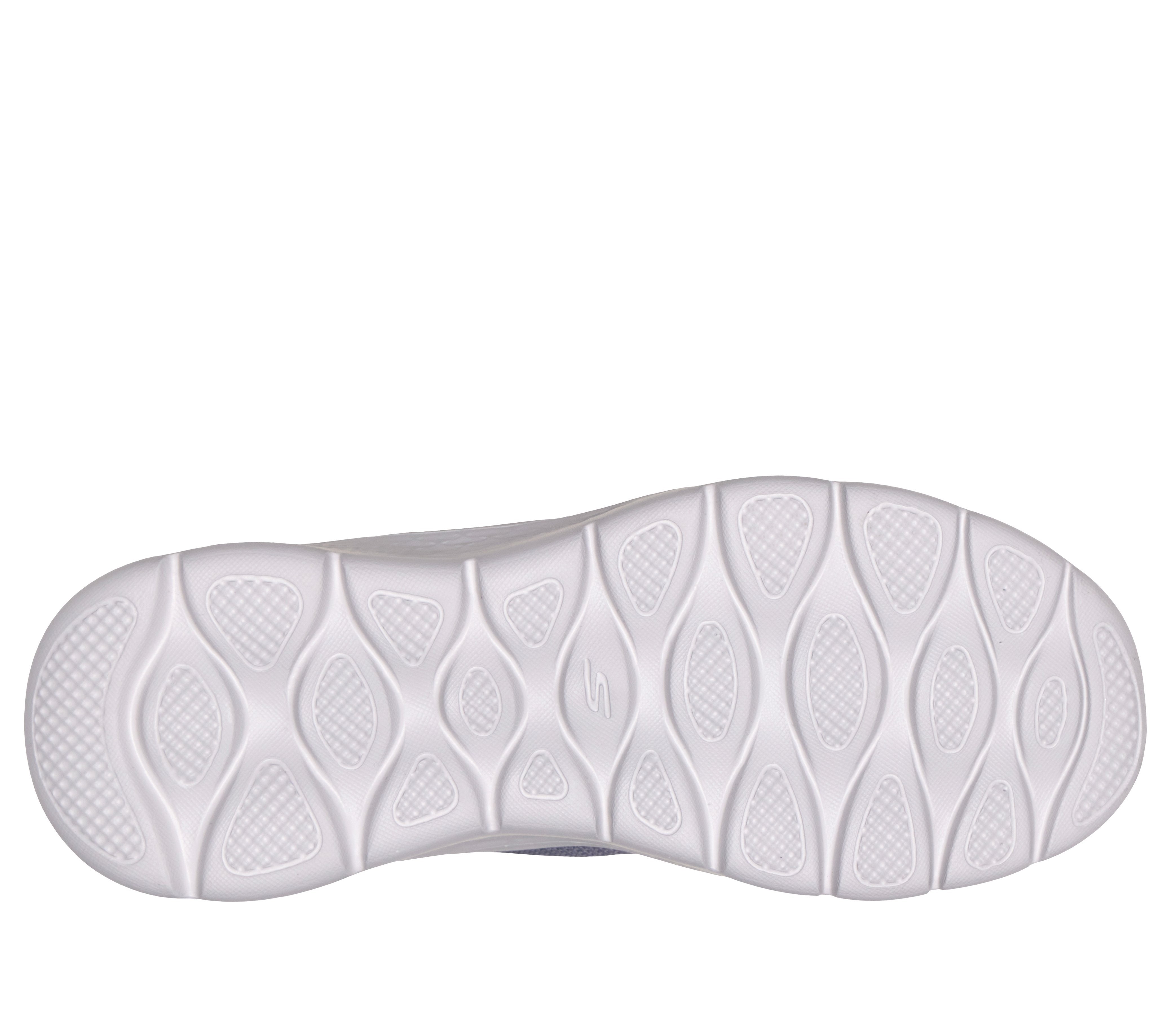 Skechers 124836 Go Walk Flex - Grand Entry Ladies Charcoal Textile Trainers, sole and tread view.