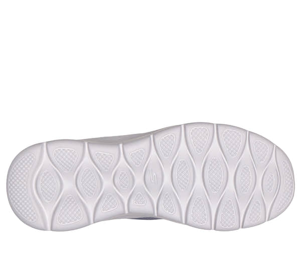 Skechers 124836 Go Walk Flex - Grand Entry Ladies Charcoal Textile Trainers, sole and tread view.