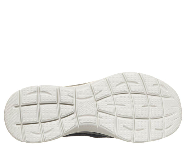 Skechers 150342 Summits - Luxe Stride Ladies Navy Leather Mix Shoes, sole and tread view.