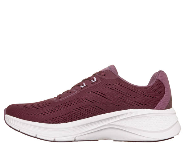 Skechers 150884 Arch Fit 3.0-Easy Flow Ladies Burgundy Textile Shoes, inner side view.