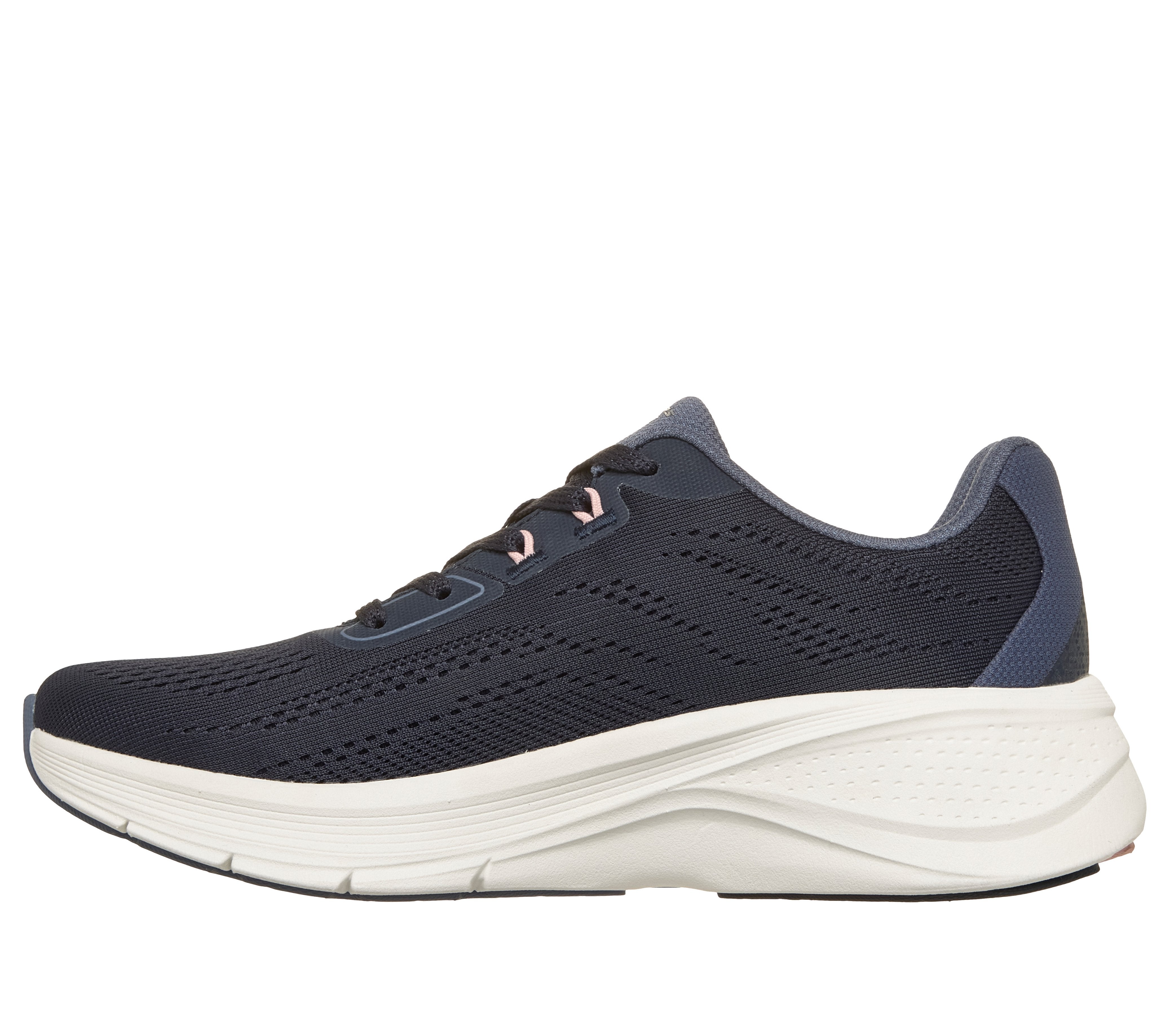 Skechers 150884 Arch Fit 3.0-Easy Flow Ladies Navy Textile Shoes, inner side view.