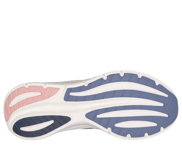 Skechers 150884 Arch Fit 3.0-Easy Flow Ladies Navy Textile Shoes, sole and tread view.
