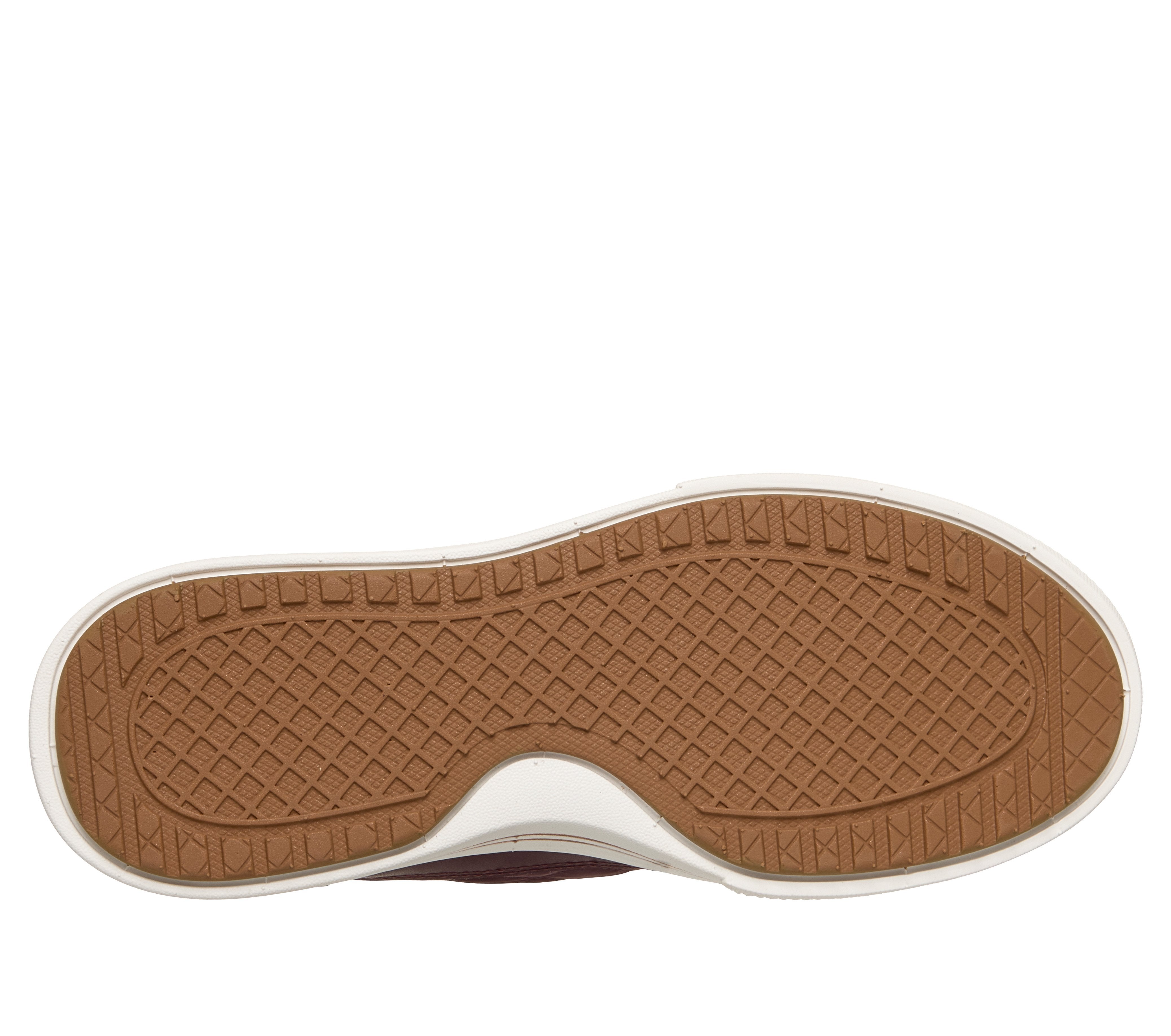 Skechers 177209 Arch Fit Arcade-Cuddle Steps Ladies Wine Cozypoly Textile Trainers, sole and tread view.