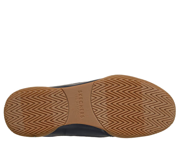 Skechers 183410 Zinger Evo Mens Navy Textile Trainers, sole and tread view.