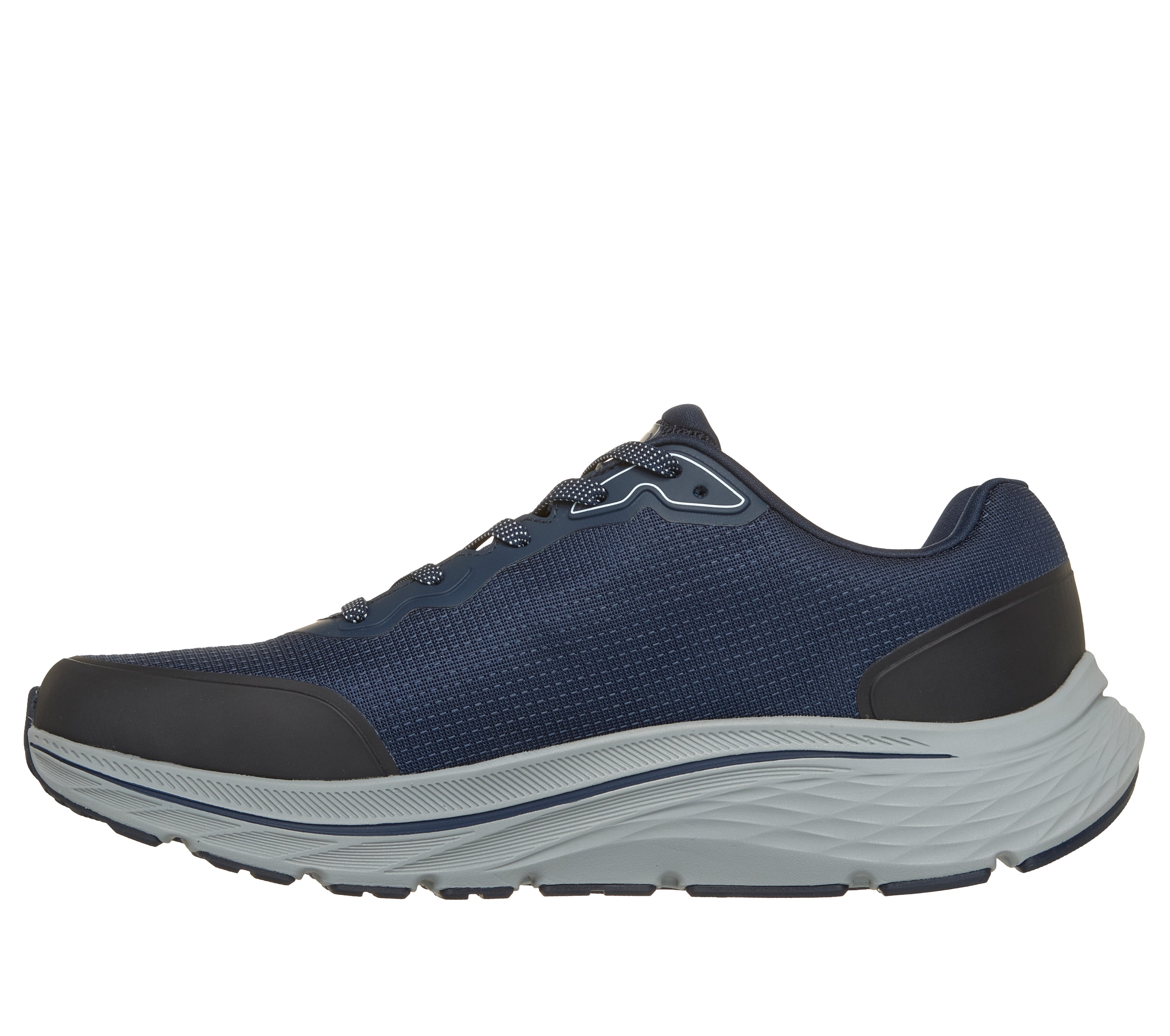 Skechers 221266 Go Run Consistent 3 - Streamh Mens Navy Textile Shoes, inner side view.