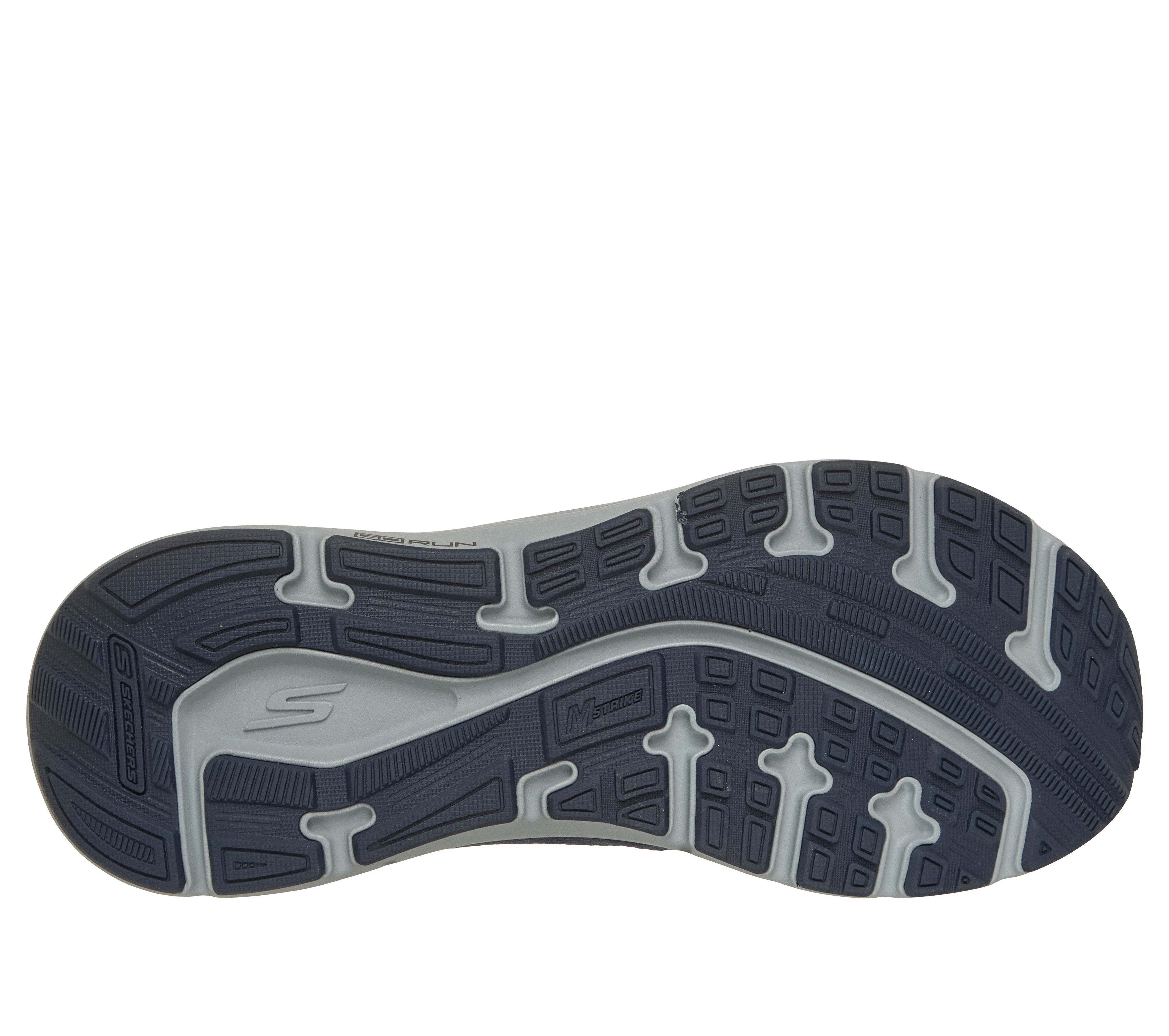 Skechers 221266 Go Run Consistent 3 - Streamh Mens Navy Textile Shoes, sole and tread view.