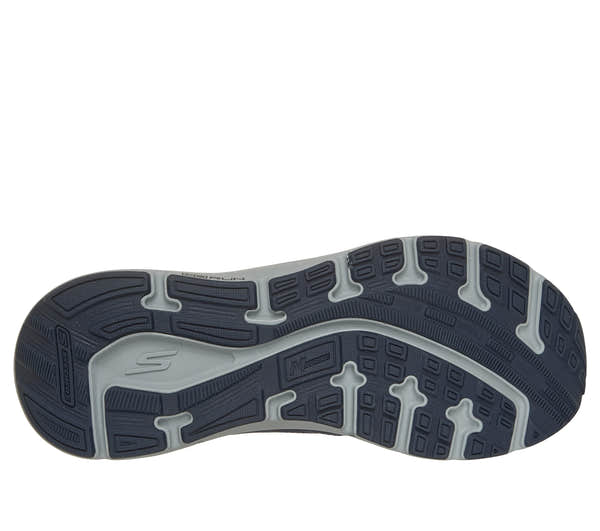 Skechers 221266 Go Run Consistent 3 - Streamh Mens Navy Textile Shoes, sole and tread view.