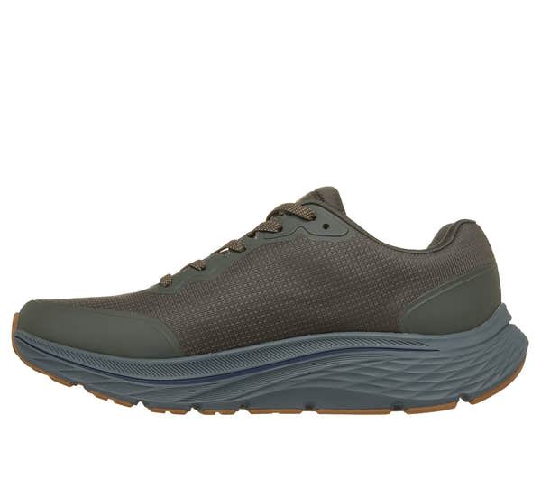 Skechers 221266 Go Run Consistent 3 - Streamh Mens Olive Textile Shoes, inner side view.