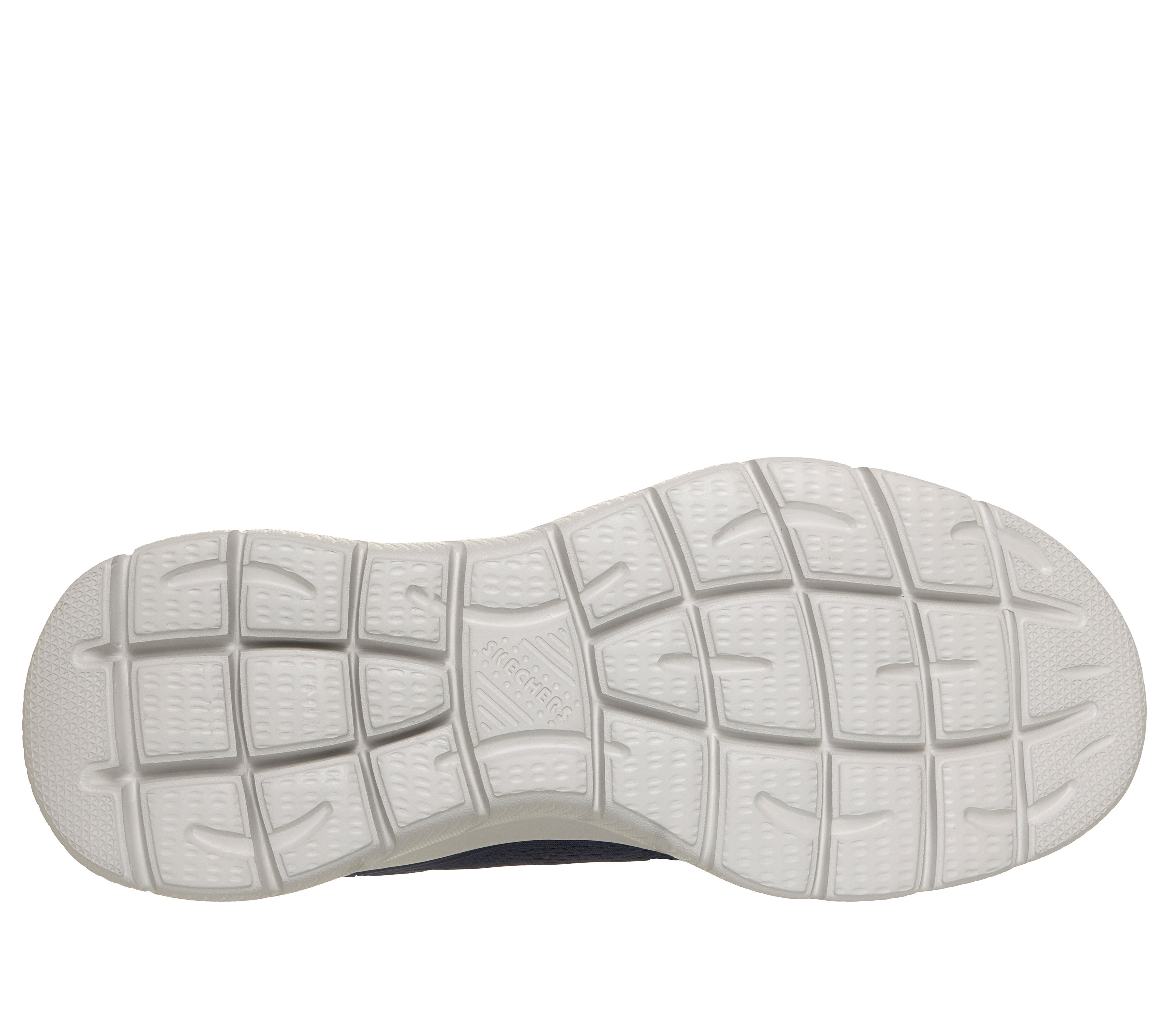 Skechers 233178 Arch Fit Summits - Kravel Mens Navy Textile Shoes, sole and tread view.