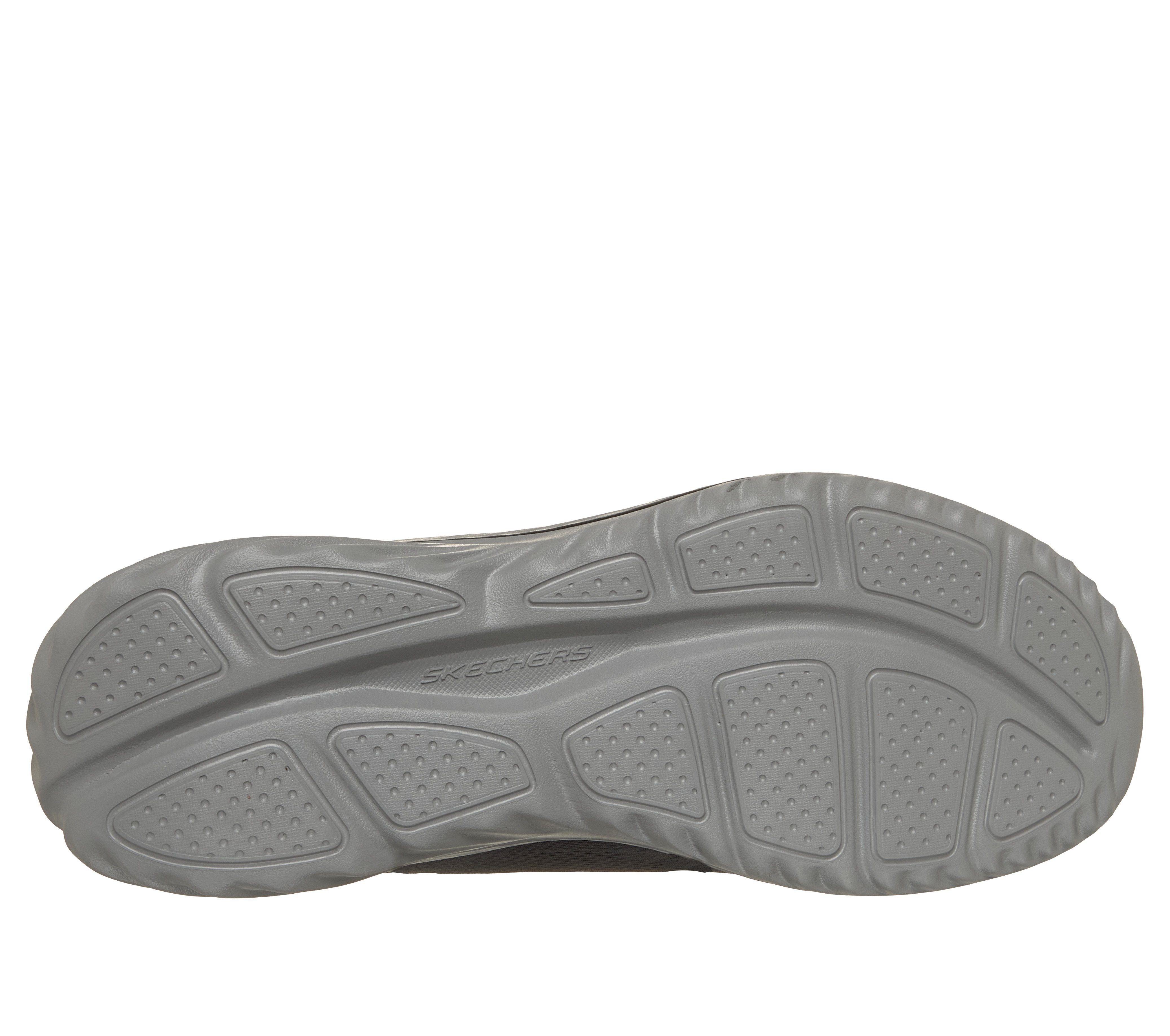 Skechers 233459 Bounder 3.0 - Reocurrence Mens Black Textile Shoes, sole and tread view.