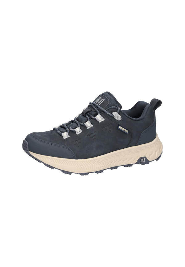 Waldlaufer 545950 101 194 H-Milli women's Wide Navy Blue Nubuck Arch Support Waterproof Lace Up Shoes, inner side view.