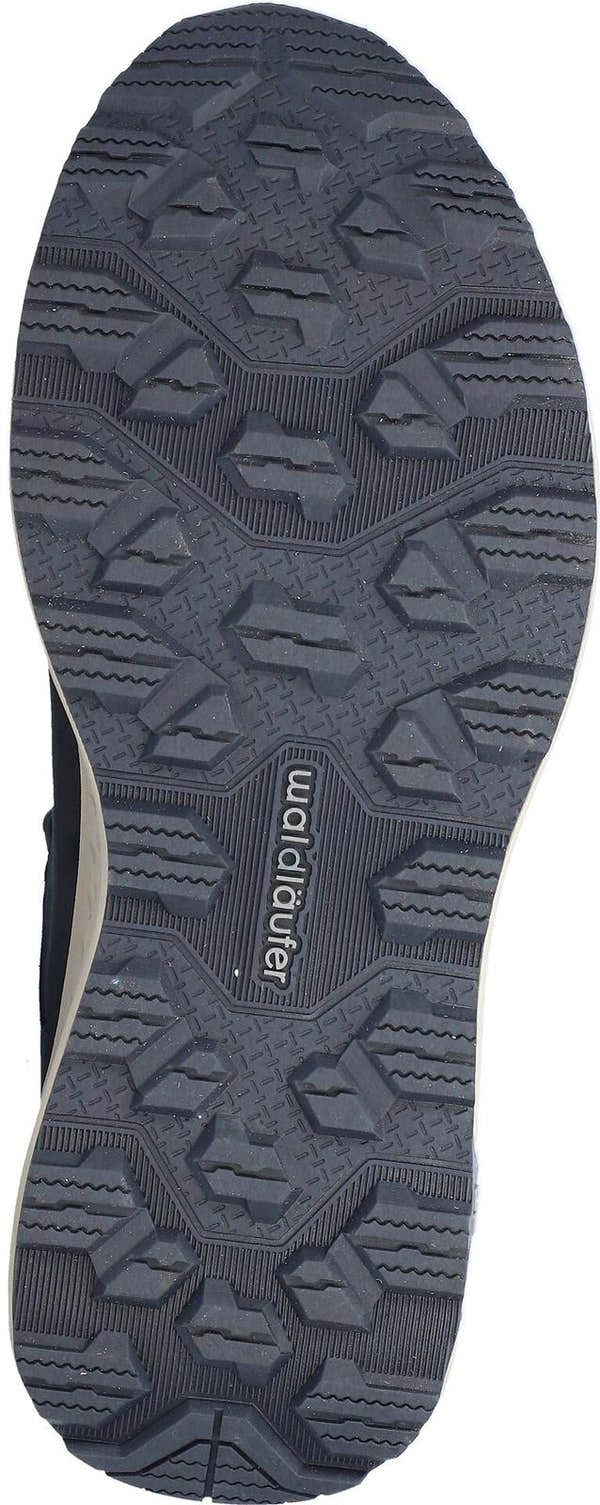 Waldlaufer 545950 101 194 H-Milli women's Wide Navy Blue Nubuck Arch Support Waterproof Lace Up Shoes, sole and.