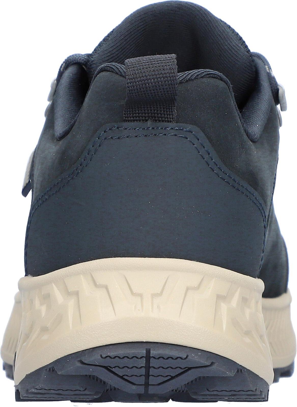 Waldlaufer 545950 101 194 H-Milli women's Wide Navy Blue Nubuck Arch Support Waterproof Lace Up Shoes, top and fastening.